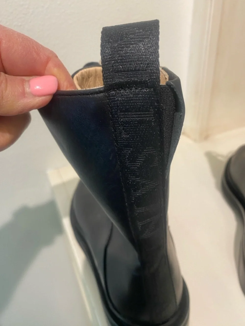 All Saints Women's Black Lace-Up Leather Combat Moto Military Mina Boots New  8 - Picture 12 of 13